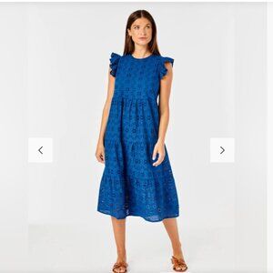 Cartolina Nantucket Sofia Dress Blue Size S
